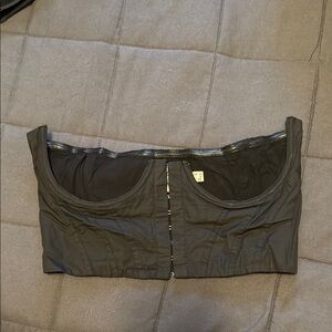 Black Strapless Bustier